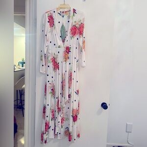 FARM Rio Floral Polka Dot Maxi Dress